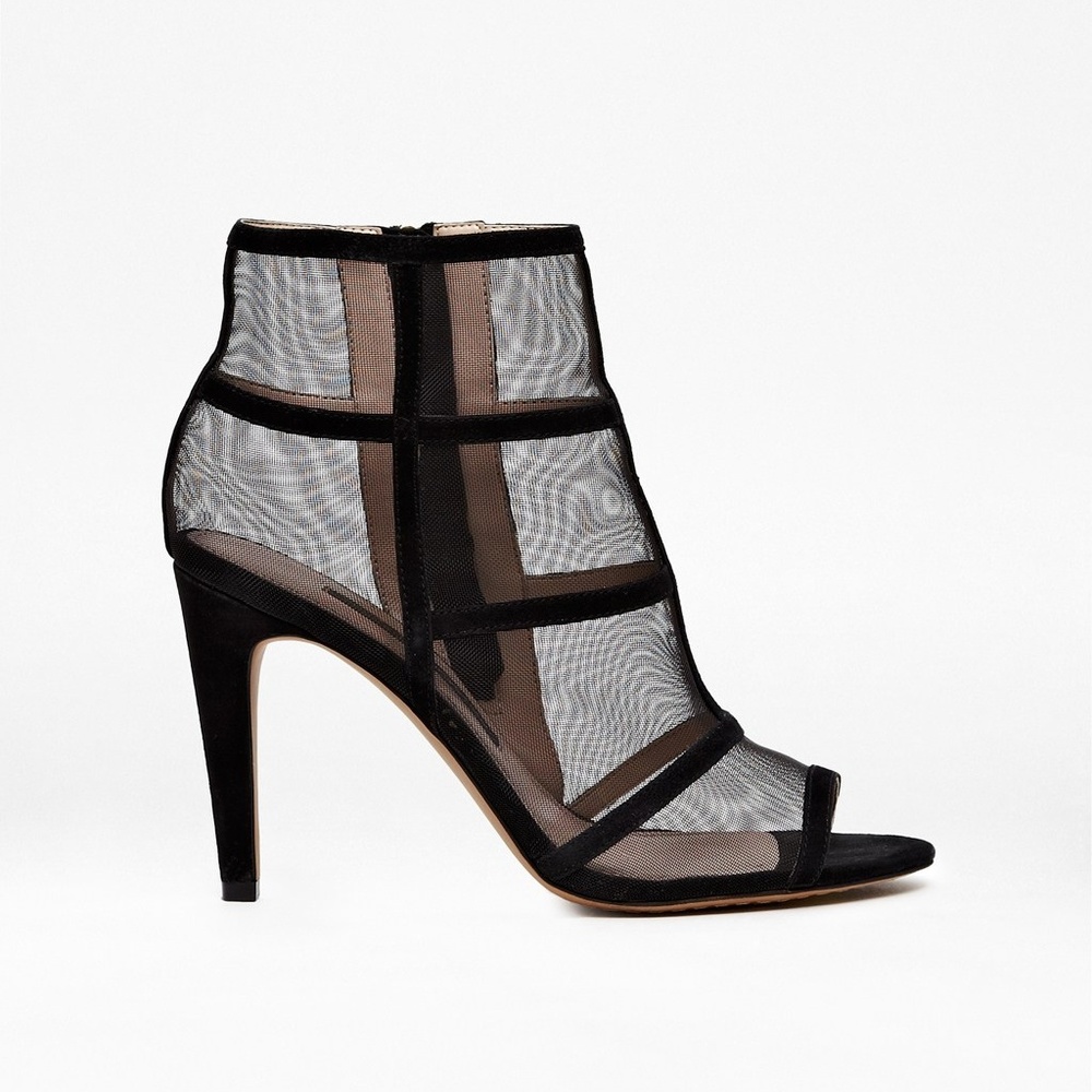Last  1!  NWT FRENCH CONNECTION Mesh Cage Shooties - Picture 2 of 6